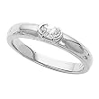 14K White Gold Diamond Solitaire Ring - 0.25 Ct.