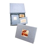 Baby Boy Footprint Gift Set - Blue - Great Shower Gift