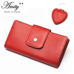 日本製 アミティエ Amity レデイス財布　長札入れ財布 AMT-705 RD ワインレッド