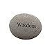 Wisdom Engraved Stone Inspirational Sandblast, Perfect Gorgeous Unique Gift Ideas, Natural Beach Pebble Rock