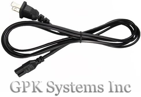 12ft Ac Wall Power Cord for Led, Lcd, Tv, Samsung, Lg, Sharp, Hp, Compaq, Acer, Apple Tv, Asus, Dell, Msi, Sony, Gateway, Samsung, Toshiba, Power Supply, Cord, Ac Adapter, Laptop Charger, Notebook (2 Prong 12 Feet Black)