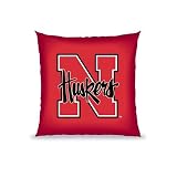 Biederlack NCAA Nebraska Toss Pillow