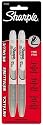 Sharpie Metallic Fine-Point Permanent Markers, 2-Pack Silver Markers (39108PP)