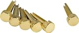 D'Andrea Tone Pins Brass Bridge Pin Set, Solid Brass