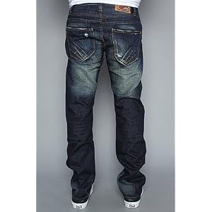 Aknowledge The Newport Distressed Jeans in Dark Wash,Denim for Men