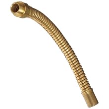 Justrite 08584 Extension Hose for Brass control flow lab safety faucet, 3/8" OD, 6" Length