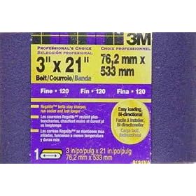 3M #9191 3x21 120G FineSand Belt by 3M COMPANY