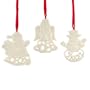 Lenox Holiday Greetings, Christmas Ornaments, Set of 3