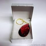 Strass Swarovski Cut Almond Crystal Keychain