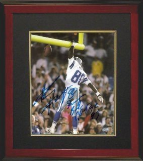 Alvin Harper Autographed/Hand Signed Dallas Cowboys 8x10 Photo Custom Framed Super Bowl Champs 92 93