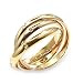 Women's Bridal Clear Swarovski.Crystal Gold Tone Ring, Size: 5-11