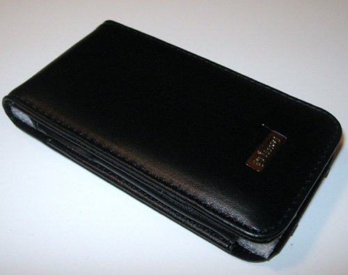 PRIMA SELECT Black Leather Flip Style Case for 3G / 3GS iPhone by Prima Cases