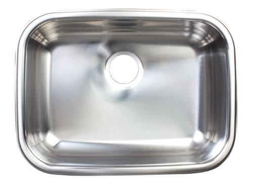 Franke FSUG100-18BX Single-Bowl Under Mount Kitchen Sink, Stainless Steel