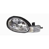2000-2002 DODGE NEON CHROME 2000-2001 PLYMOUTH NEON RIGHT HAND HEAD LIGHT TYC... by TYC