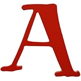 New Arrivals The Letter A, Rusty Red