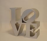 Philadelphia Love Replica - Love Paperweight By Robert Indiana (Silver)