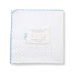 SwaddleDesigns Ultimate Receiving Blanket  - Polka Dots - Bright Blue