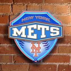 New York Mets Neon Shield Wall Lamp