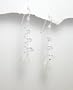Mother of Pearl Shell Inlay Sterling Silver Spiral Dangle Earrings