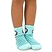TeeHee Kids Girls Cotton Fashion Fun Crew Socks 6 Pair Pack (6-8Y, Stripes and Circle Heart)