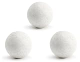 3 Balles Baby Foot Liège Blanches