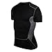 Generic New Mens Compression Sweat-absorbent Sport Gear Crewneck Athletic Shirt Tops