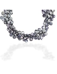 Double Strand Cultured Freshwater Peacock Baroque Pearl Necklace