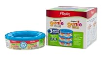 Playtex Diaper Genie Disposal System Refills (810 count total - 3 pack of 270 each)