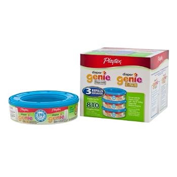 Set A Shopping Price Drop Alert For Playtex Diaper Genie Disposal System Refills (810 count total - 3 pack of 270 each)
