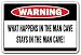 WHAT HAPPENS IN THE MAN CAVE -Warning Sign- funny room