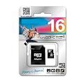 16GB MICRO SD SDHC MEMORY CARD CLASS 4 with SD adapter - FOR BLACKBERRY CURVE 8520 8900 9300 9330 3G - BOLD 9000 9700 9780 - TOUCH 9900 - STORM (& STORM 2) 9530 9500 9520 - TORCH 9800 by KING OF FLASH