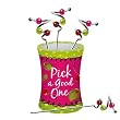 Ceramic Pick Holder w/Metal Beaded Picks