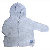 kashwere カシウェア ふわふわ ベビーパーカー ベビー ブルー BABY HOODED JACKET Baby Blue (6～12ヶ月)