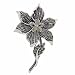 Sterling Silver Genuine Marcasite Stone Lilac Flower Pin