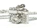 White Gold Crystal Camera Necklace Jewelry