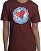 ALL YOU NEED IS LOVE Peace Pigment Dyed Adult T-shirt - Cardinal Color