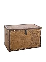 Vintage Set Baúl 2 Uds. Giramondo Marrón