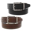 Nautica Mens Reversible Genuine Leather Belt