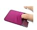 Case Art Plus Credit Card Secure Holder Stick on Wallet [ Lid ] Discreet ID Holder Lycra Spandex Card Sleeves for Smartphones, iPhone 6, Samsung Galaxy Cell Phone Wallet Case 3M Adhesive (Purple)