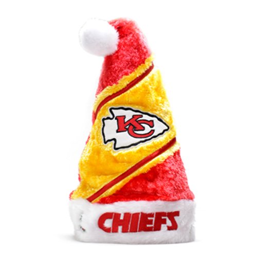 Kansas City Chiefs Color Block Santa Hat