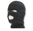 SKI FACE MASK- THREE HOLE ADULT BLACK