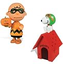 Peanuts Great Pumpkin Charlie Brown and Snoopy Red Baron Halloween Action Figure Set of 2