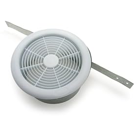 Fantech DG 6 Designer Exhaust Grille with collar for 6" duct