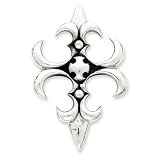 Sterling Silver Antiqued Gothic Cross Pendant