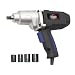 All Power America APT2007 7.5 Amp 1/2-inch Corded Impact Wrench With 4 Impact Sockets And Case