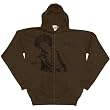 Jimi Hendrix - Flocked Portrait Zip Hoodie