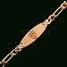 epilepsy29  - Medical ID Alert Ladies Goldtone Bracelet Epilepsy