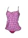Womens long tankini bikini swimsuit, MWest Swimwear, 2 piece, multiple prints, bra straps S-XXL