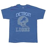  : Detroit Lions - Distressed Helmet Soft T-Shirt