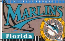 Florida Marlins 3'x5' Flag (Teal)